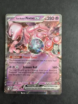 Pokemon - Team Rocket's Mewtwo ex 205 Sv: Scarlet & Violet Promo Cards Holo NM - Image 2