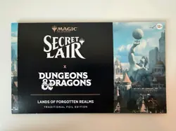 MTG Secret Lair x Dungeons & Dragons Lands of the Forgotten Realms FOIL - SEALED - Image 1