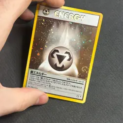Metal Energy Holo Rare Neo Genesis Pokemon Card Japanese - NM - DOUBLE SWIRL - Image 2