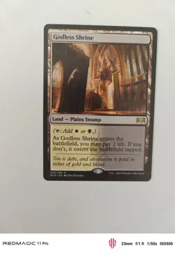 MTG Godless Shrine Ravnica Allegiance 248/259 Regular Rare Mint Condition - Image 1