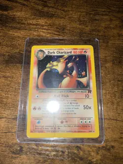 Pokemon TCG Team Rocket, Rare Holo Vintage Dark Charizard 4/82 - Image 1