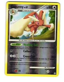 LOPUNNY 33/146 RARE LEGENDS AWAKENED POKEMON REVERSE HOLO LP 2008 - Image 2