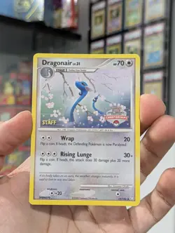 Pokemon Card 2008 STAFF DRAGONAIR 52/146 Championships Promo Legends Awakened NM - Image 2