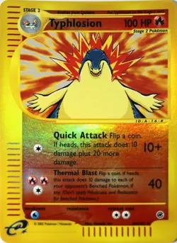 Pokemon - 64/165 Typhlosion - Expedition Base Set - Reverse Holo Rare Near Mint - Image 1