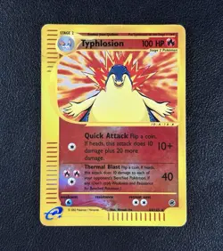 Pokemon TCG Typhlosion 64/165 Expedition Base Set Reverse Holo 2002 - HP - Image 1