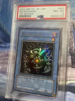 Yu-Gi-Oh 2003 Relinquished PSA 8 MINT SDP-001 1st Edition Pegasus Ultra Rare! - Image 2