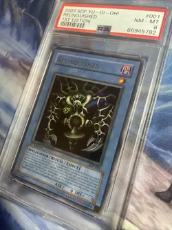 Yu-Gi-Oh 2003 Relinquished PSA 8 MINT SDP-001 1st Edition Pegasus Ultra Rare! - Image 5