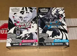 Pokemon TCG - Black Bolt and White Flare Booster Bundle Pair SEALED - Image 1