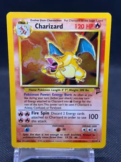 Pokemon TCG Charizard Base Set 2 Holo Unlimited Rare Card 4/130 - LP/NM - Image 1
