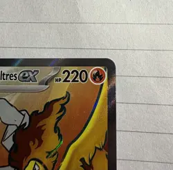 Pokemon TCG Team Rocket's Moltres EX 208/182 Destined Rivals Full Art Holo Card - Image 5
