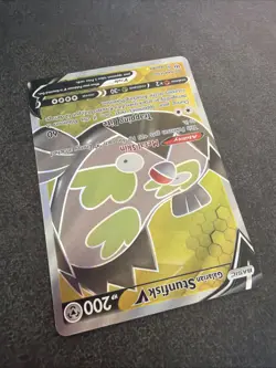 Pokemon TCG Galarian Stunfisk v Darkness Ablaze Holo Card Full Art 184/189 - Image 2