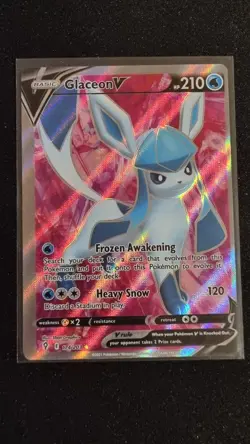 Pokemon TCG Glaceon V Evolving Skies 174/203 Holo Ultra Rare - Image 1
