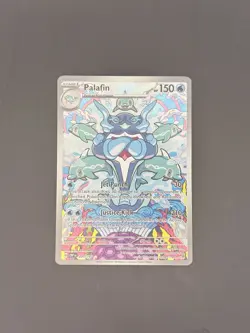 Pokemon TCG Palafin Illustration Rare Full Art Holo Card Obsidian Flames 200/197 - Image 1