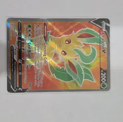 Pokemon TCG Leafeon V 166/203 Evolving Skies Holo Ultra Rare 2021 - Image 1