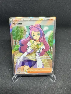 Pokemon TCG Scarlet & Violet Miriam 238/198 Ultra Rare Full Art Holo Eng 2023 - Image 1