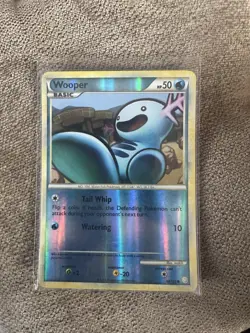 Pokemon TCG Wooper Reverse Holo Heartgold Soulsilver Card 88/123 Regular LP - Image 1