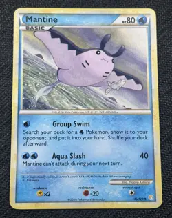 Mantine 45/123 Uncommon Heartgold & Soulsilver 2010 - Pokemon Card TCG (LP) - Image 1