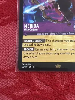 Disney Lorcana Attack Of The Vine! - Merida - Wisp Conjurer - 50/207 Legendary - Image 4