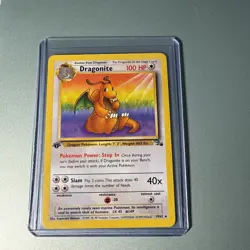 Dracolosse 19/62 Pokemon Fossil 1st Edition LP French Dragonite - Image 1
