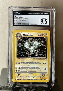 Magneton Pokemon ( 1999 ) Fossil -26/62 CGC 9.5 Mint+ - Image 1