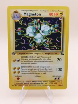 Magneton 1st Edition Fossil Non-Holo Rare 26/62 Pokemon - WOTC 1999 - Image 1