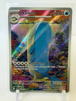 Pokemon TCG Wailord 162/159 SV09 journey together Illustration Rare Holo EN240HP - Image 1