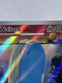 Wailord 162/159 Illustration Rare Pokemon TCG Journey Together NM - Image 4