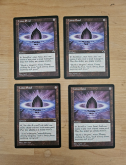 Wizards of the Coast MTG Lotus Petal Tempest x4 Regular English 1997 - Image 1