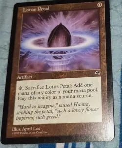 Magic The Gathering Lotus Petal Tempest Regular Artifact Common EN 1997 #294 - Image 1