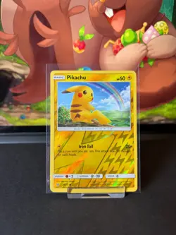 Pikachu - 28/73 - Shining Legends - Reverse Holo Pokemon LP TCG Card Rare - Image 1