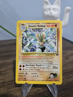 Pokemon TCG Giovanni's Machamp Rare Gym Challenge Holo Card 006/132 2000 NM - Image 1