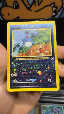 Marill 11/18 Southern Islands Reverse Holo Rare Pokemon Card TCG NM SWIRL! - Image 1