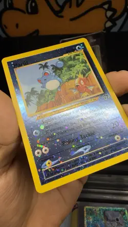 Marill 11/18 Southern Islands Reverse Holo Rare Pokemon Card TCG NM SWIRL! - Image 2