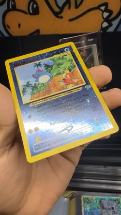 Marill 11/18 Southern Islands Reverse Holo Rare Pokemon Card TCG NM SWIRL! - Image 4