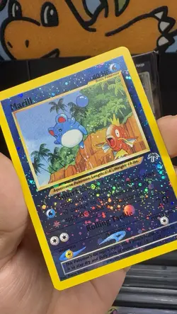 Marill 11/18 Southern Islands Reverse Holo Rare Pokemon Card TCG NM SWIRL! - Image 5