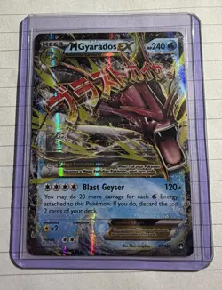 Pokemon TCG Breakpoint Mega M Gyarados EX Ultra Rare Holo Card 27/122 - Image 3