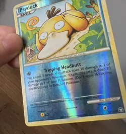 Pokemon TCG Psyduck 74/102 Triumphant Reverse Holo Vintage Rare Card LP - Image 3