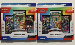 2 x In hand - POKEMON FIRST PARTNER ILLUSTRATION COLLECTION BOX SERIES 3 ~SEALED - Image 1