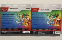 2 x In hand - POKEMON FIRST PARTNER ILLUSTRATION COLLECTION BOX SERIES 3 ~SEALED - Image 3