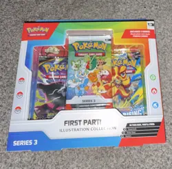 Pokemon TCG First Partner Illustration Collection Series 3 Promo 3-Pack English - Image 1