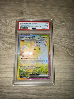 Pokemon TCG Pikachu EX 238/191 PSA 9 Special Illustration Rare Surging Sparks - Image 1