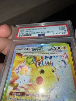 Pokemon TCG Pikachu EX 238/191 PSA 9 Special Illustration Rare Surging Sparks - Image 3