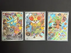 Pokemon First Partner Illustration Series 3 Chespin Fennekin and Froakie Kalos - Image 1