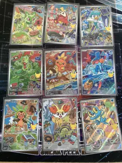 Pokemon First Partner Illustration Collection Series 3 Complete Set of 9 - Image 1