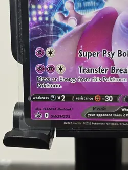 Mewtwo V SWSH223 Rare Pokemon TCG | Black Star Promo Pokemon - Image 5