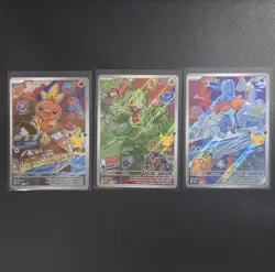 POKEMON SERIES 3 First Partner Illustration Set Mudkip, Treecko, Torchic SET - Image 1