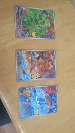 First Partner Series 3 Illustration Collection Torchic, Mudkip, Treeko Starters - Image 1