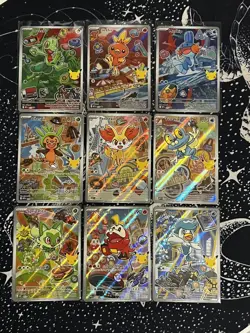 Pokemon First Partner Series 3 Illustration FULL Set Of 9 Cards NM - Image 1
