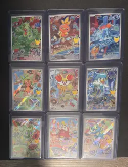 Pokemon First Partner Illustration Collection Series 3 - Full /Complete Set of 9 - Image 1