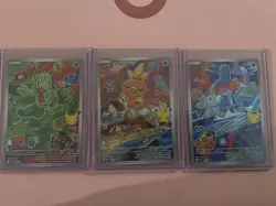 POKEMON SERIES 3 First Partner Illustration Set Gen 3 NM - Image 1